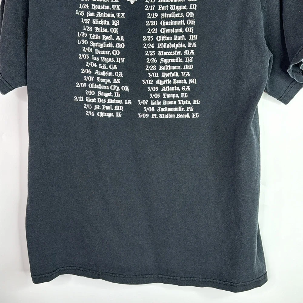 Shinedown Equinox Concert Tour 2006 Black Tshirt Size Medium